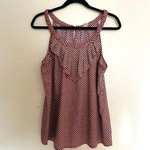 Banana Republic, size XL, peach, blue and white